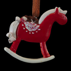 Украшение новогоднее «Лошадка-качалка узорный» - Фото 1