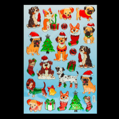 Набор наклеек «Новогодние собачки» - Фото 1
