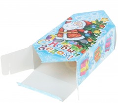 Сборная коробка-конфета «Веселый Дед Мороз», (14х8x22 см) - Фото 1