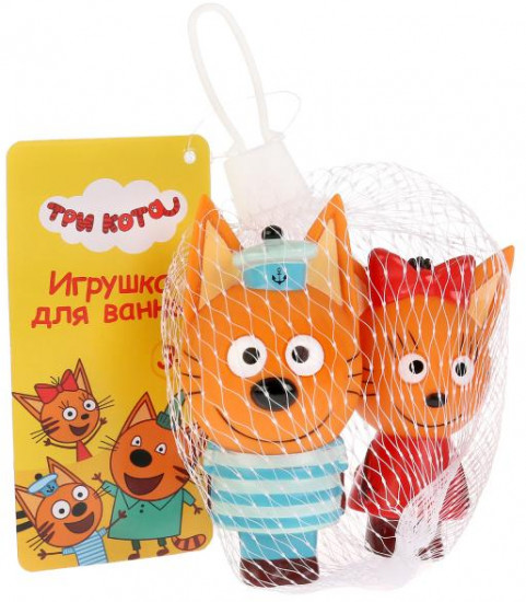 Игрушка-пластизоль для купания «Карамелька и Коржик»