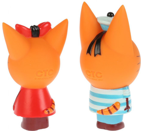 Игрушка-пластизоль для купания «Карамелька и Коржик»
