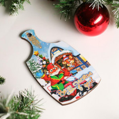 Доска разделочная «Символ года 2022. Везу счастье в дом» - Фото 1