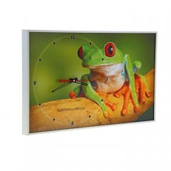 Часы-картина настенные «Красноглазая древесная лягушка» - Фото 1