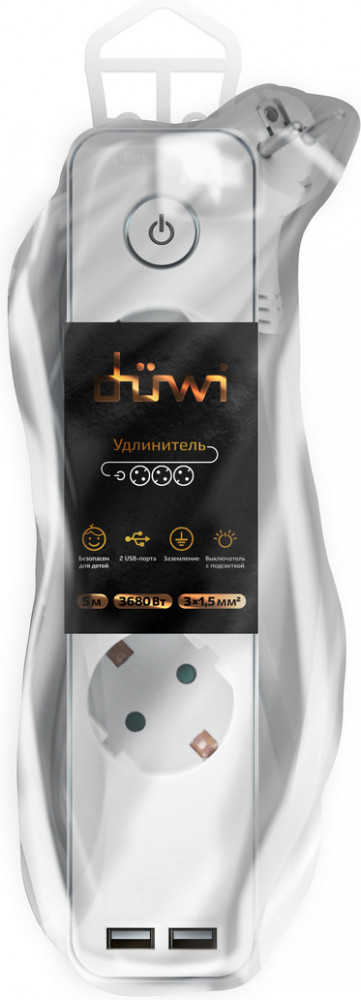 Удлинитель бытовой Supraline | Duwi | Фото 2