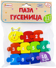 Пазл деревянный «Гусеница» - Фото 2