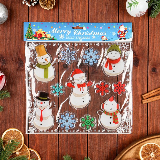 Наклейки на окна «Новогоднее ассорти»