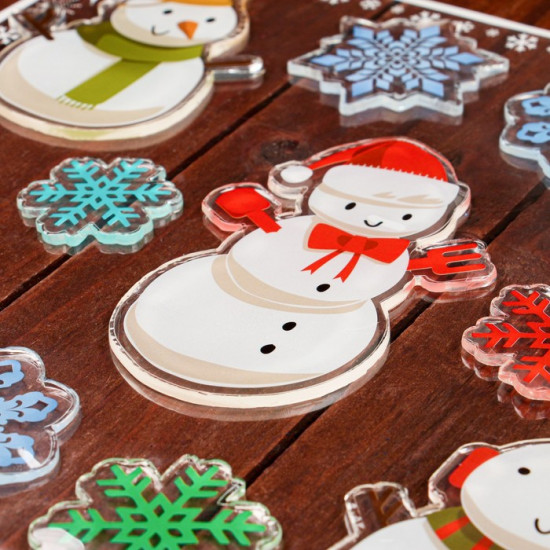 Наклейки на окна «Новогоднее ассорти»