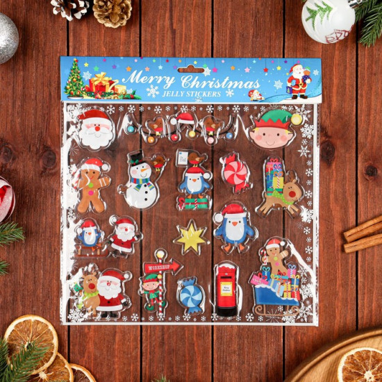 Наклейки на окна «Новогоднее ассорти»