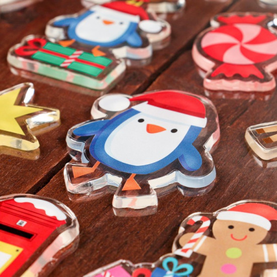 Наклейки на окна «Новогоднее ассорти»