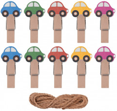 Набор декоративных прищепок «Машинки» - Фото 1