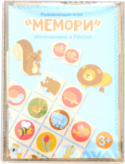 Игра мемори «Лесные животные»