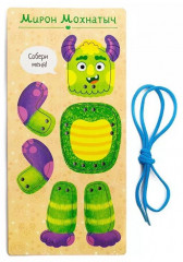 Шнуровка «Веселые монстрики - Мирон Мохнатыч» - Фото 1