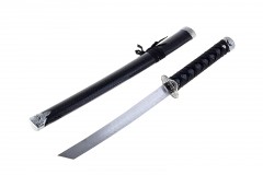 Катана сувенирная на подставке, черные ножны, под змею - Фото 1