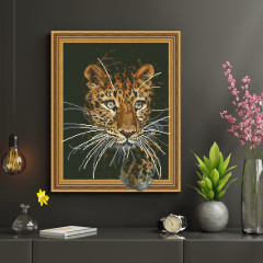 Мозаика алмазная «Леопард» - Фото 3