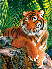 Мозаика алмазная «Тигр в джунглях» - Фото 1