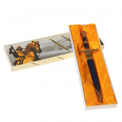 Кортик сувенирный, на навершии «Звезда Давида», золото - синий - Фото 2