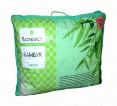 Одеяло «Василиса» (2-спальное, бамбук, 172х205 см, чехол: поплин), цвет в ассортименте - Фото 1