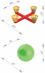 Игра напольная «Веселый баскетбол» - Фото 2