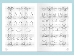 Графические диктанты. Рисуем по клеточкам «Животные нашего леса» - Фото 8