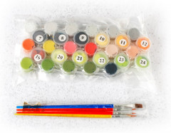 Картина по номерам «Кутерьма в пятнышках» - Фото 3