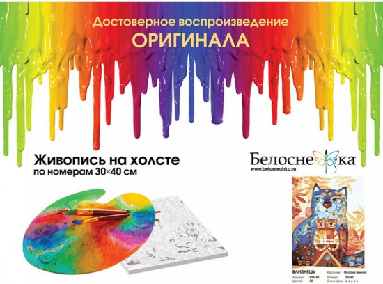 Картина по номерам «Близнецы»