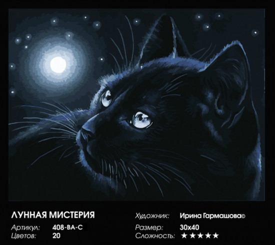 Картина по номерам «Лунная мистерия»