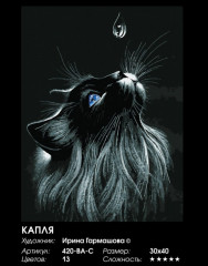 Картина по номерам «Капля» - Фото 1