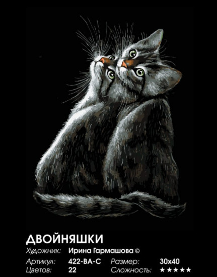Картина по номерам «Двойняшки»