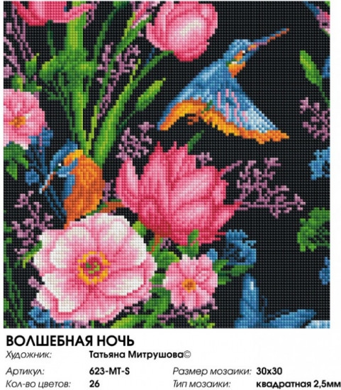 Мозаика алмазная «Волшебная ночь»