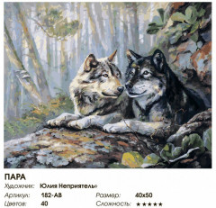 Картина по номерам «Пара» - Фото 2