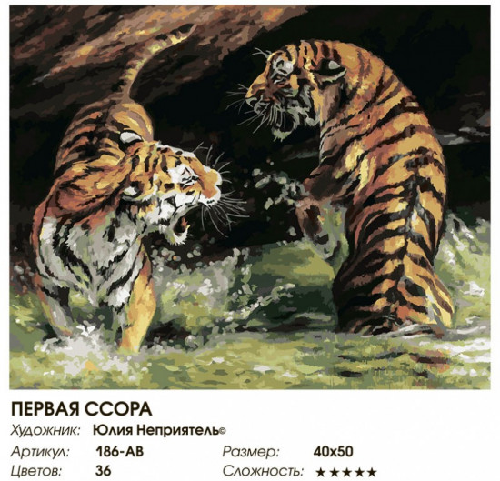 Картина по номерам «Первая ссора»
