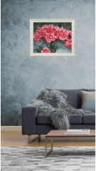 Мозаика алмазная на подрамнике «Розовые пионы» - Фото 5