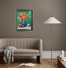 Картина по номерам «Ренуар. Натюрморт с цветами и фруктами» - Фото 3