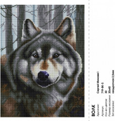 Мозаика алмазная «Волк» - Фото 2
