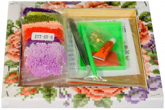 Мозаика алмазная «Розы и фиалки» - Фото 3