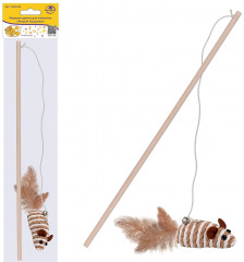 Игрушка-удочка для кошек «Хитрый мышонок» - Фото 1