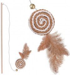 Игрушка-удочка для кошек «Бубен» - Фото 2