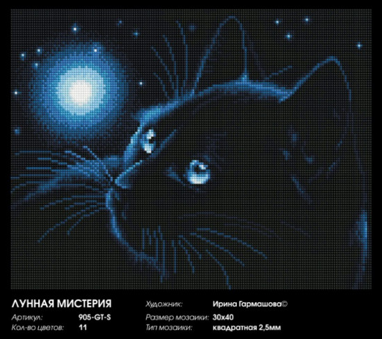 Мозаика алмазная «Лунная мистерия»
