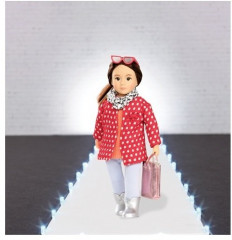 Набор одежды для кукол «Красное пальто с узором» - Фото 1