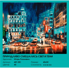 Картина по номерам «Причудливо смешались свет и тени» - Фото 2