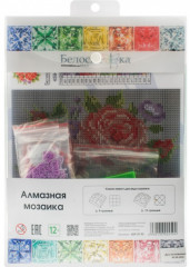 Мозаика алмазная «Розы и фиалки» - Фото 2