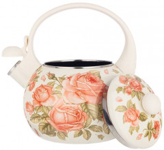 Чайник эмалированный со свистком - Фото 1