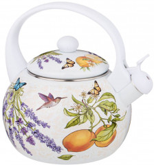 Чайник эмалированный со свистком - Фото 2