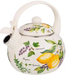 Чайник эмалированный со свистком - Фото 1