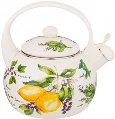 Чайник эмалированный со свистком - Фото 2