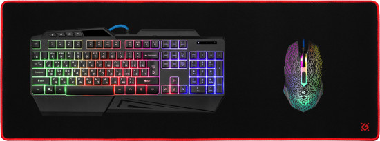 Коврик игровой Defender Black Ultra