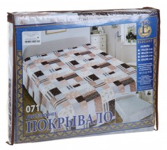 Двустороннее стеганое покрывало из искусственного шелка «Elegant» (рис. 071, 1,5 спальное, размер 150х220) - Фото 1