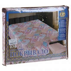 Двустороннее стеганое покрывало из искусственного шелка «Elegant» (рис. 079, 2 спальное, размер 180х220) - Фото 1