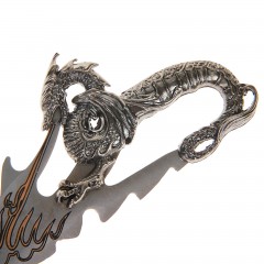 Кинжал сувенирный на подставке, рукоять - дракон - Фото 2