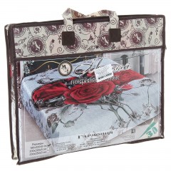 Стеганое покрывало из искусственного шелка «Гармония» (евро, размер 200х220) - Фото 1